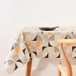 BELUM Nappe XL 250 x 140 cm Anti-Taches 100% Coton résiné, Nappe Non Toile cirée, Nappe Tactile Coton, Nappe imperméable, Nappe Anti-Taches répulsif Liquide