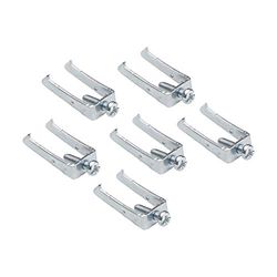 DEBFLEX Switchgear Fixing Accessories for electricity Casual Range Set of 6 Claws + 6 Metal screws, 742010, Gray