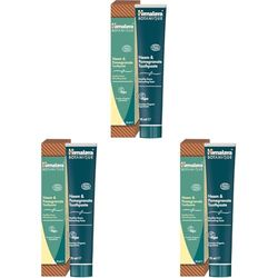 Ecocert Cosmos Natural Certified Himalaya Botanique Dentifricio Neem e Melograno con Attivi Bio, Combatte la Placca, Sbianca i Denti, Senza Fluoro, Senza SLS, 75ml (Confezione da 3)