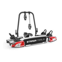 Atera 022790 Portabici per auto Strada Trail 2, portabici da gancio di traino per auto con luci posteriori, per 2 bici o e-bike