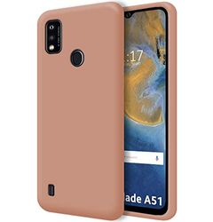 Tumundosmartphone Funda Silicona Líquida Ultra Suave para ZTE Blade A51 Color Rosa