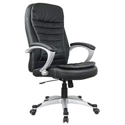 Waytex 78106 NEPTUNE Fauteuil de Direction confortable Simili cuir Noir