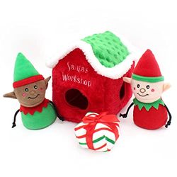 ZippyPaws Holiday Burrow™ - Santa's Workshop