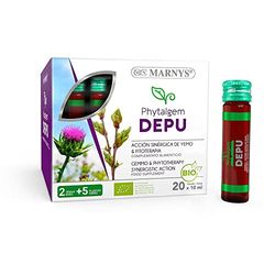 Marnys Phytalgem DEPU - Elimina toxinas - Bienestar Digestivo y Renal - sabor a Piña - 20 cómodos viales bebibles 361 g