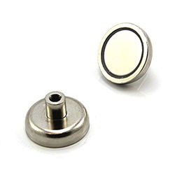 N42 Aigneur de Pot N42 Pour Diy, Applications D'Ingénierie, de Manufation, de Suspension et de Maintien - 32mm dia x 18mm de Haut x M6 Fil - 36,4kg