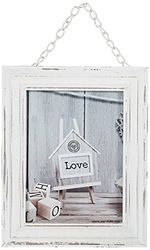 Zep Marco de Fotos de Madera Blanco, Blanco., 15 cm x 20 cm