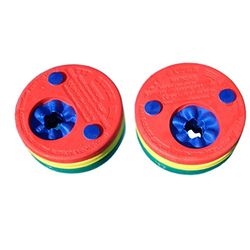 Delphin Braçadeiras para aprender a nadar, vermelho / amarelo / verde