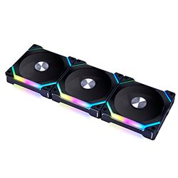 Lian-Li Uni Fan SL120 V2 RGB PWM Lüfter, 3er Pack - 120mm, Schwarz