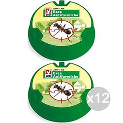 VEBI Set 12 Esca Anti Formiche X 2 Box Repellente Insetticida, Multicolore, Unica