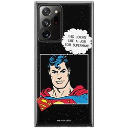 ERT GROUP mobiltelefonfodral för Samsung GALAXY NOTE 20 ULTRA originalt och officiellt licensierat DC mönster Superman 037 anpassad till formen på mobiltelefonen, fodral tillverkad av TPU-plast