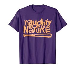 Naughty By Nature – Orange Pastel Logo Camiseta