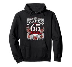 Womens Chapter 65 Fabulous Since 1960 65th Birthday Design Felpa con Cappuccio