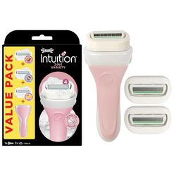 Wilkinson Sword - Intuition - Variety Pack - Rasoir pour Femme et 3 recharges