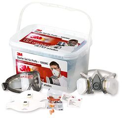 3M Kit de seguridad para profesionales 1000MCWE, protección respiratoria, ocular y auditiva, 1 kit/paquete