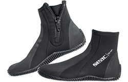 SEAC Regular, Calzari da Subacquea in Neoprene 5 mm con Suola Semi Rigida e Protezioni su Tallone e Collo del Piede