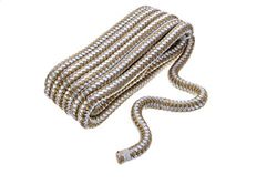 SEACHOICE Dubbelfläta 1/2 x 15 tum nylon dockningslinje, guld/vit