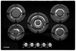 Concept PDV7575bc, Gas hob, Black