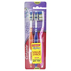 Colgate Zigzag Lot de 3 brosses à dents