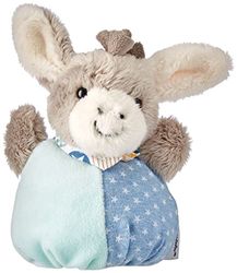 Sterntaler Mini-Peluche Boule, Âne Emmi, Âge : Enfant dès 0 Ans, Bleu Clair/Gris, 3322000