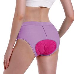 FEIXIANG Pantaloni da Ciclismo da Donna, Pantaloncini da Ciclismo Corti Pantaloncini da Ciclismo Biancheria Intima da Ciclismo con Imbottitura in Gel 4D Traspiranti ad Asciugatura