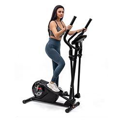 TechFit Cross Trainer, Cyclette Ellittica per la casa, la perdita di peso Macchina per Cardio ed Esercizi di Fitness, Dispositivo di Resistenza Magnetica adatta per spazi interni