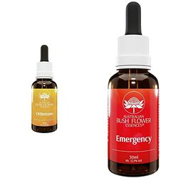 Australian Bush Flower Essences Ottimismo 30ml & Emergency 30ml