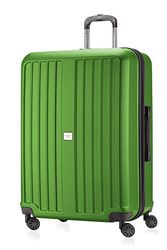HAUPTSTADTKOFFER - X-Berg - Handbagage ombord resväska bärbar dator kabinväska hård sida spinner vagn 4 hjul, TSA, 55 cm, 42 liter, mörkblå matt, Äppelgrön matta, 75 cm, Resväskor