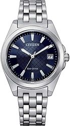 Citizen Dames analoog Eco-Drive polshorloge met roestvrijstalen armband, zilver, armband