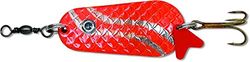 Zebco Classic Spoon - Cucharón (9,5 cm), Color Rojo y Plateado