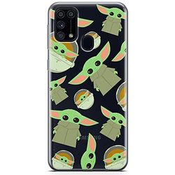 ERT GROUP mobiltelefonfodral för Samsung M31 originalt och officiellt licensierat Star Wars mönster Baby Yoda 006 optimalt anpassad till formen på mobiltelefonen, gedeeltelijk transparant