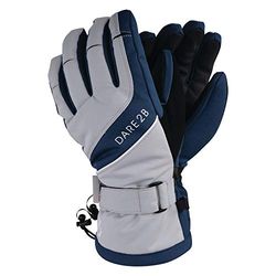 Dare 2b Acute Waterproof & Breathable Padded Ski & Snowboard Glove with Warm Scrim Lining, Guanti Donna, Blue Wing/Argent Grey, L