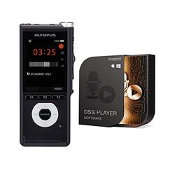 Olympus DS-2600 Enregistreur vocal professionel avec commutateur à glissière et logiciel de gestion de la dictée | DSS Pro, MP3, PCM | USB | Emplacement pour carte SD externe + mémoire interne 2 Go