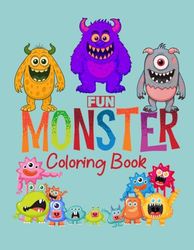 COLORING BOOK: BOLD & Easy 70 monster Designs
