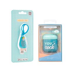 Pack Coque Airpods You Rock + câble de données USB-Lightning Poupée Russe