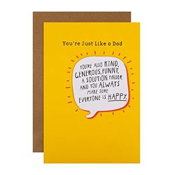 Hallmark Father's Day Charity Card - Contemporary Speech Bubble Design