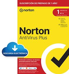 Norton Antivirus Plus 2024 - Antivirus software para 1 Dispositivo y 1 año de suscripción con renovación automática, para PC o Mac|Código de activación enviado por email