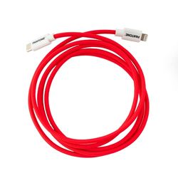 Celly, Cavo USB-C a Lightning Compatibile con Dispositivi Apple e Sistema iOS, Lunghezza 1,5 m, Potenza Supportata 60W, Connettori in PVC e Rivestimento in Nylon Anti-piegamento, Rosso