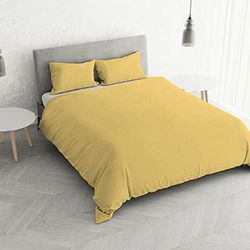 Italian Bed Linen Satinränder påslakanset, dubbel, gul