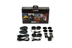 UCLEAR HBC 100 Plus Moto motor duplo capacete comunicação Bluetooth auriculares, preto