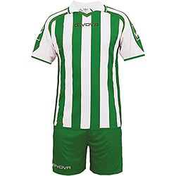 Givova, kit supporter mc, white/green, L