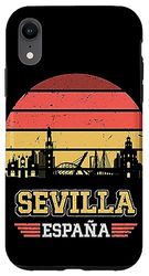 Carcasa para iPhone XR Sevilla España Retro Vintage Sunset Skyline Sevilla