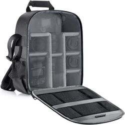 Neewer Mochila para câmara flexível acolchoada com separadores com protetor anti-choque, para câmaras SLR e outros acessórios, interior cinzento