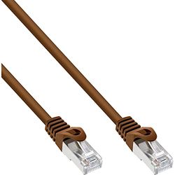InLine 72514K patchkabel, SF/UTP, Cat.5e, brun, 1,5 m