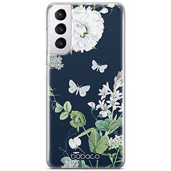 ERT GROUP mobiltelefonfodral för Samsung S21 PLUS originalt och officiellt licensierat Babaco mönster Flowers 032 optimalt anpassad till formen på mobiltelefonen, fodral tillverkad av TPU-plast
