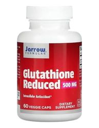 Jarrow Formulas Glutathion Réduit 500mg - 60 Vcaps - Antioxydant Puissant - Complément Alimentaire de Qualité Supérieure