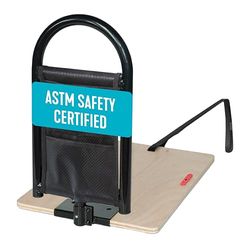 Stander BedCane, Adult Bed Rail and Support Handle, Height Adjustable Elderly Stand Assist with Organizer Pouch (Eligible for VAT Relief in the UK)