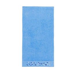 Sancarlos – Embroidered Towel with Stones Shower 70 x 140 cm blue