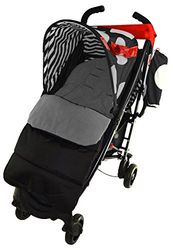 Fotväska/COSY TOES kompatibel med Maclaren Spitfire barnvagn delfin grå