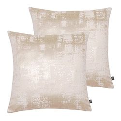 Prestigious Textiles Aphrodite Twin Pack Feather Filled Cushions, Opal, 50 x 50cm