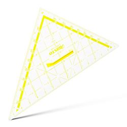 Aristo Wall Plaque TZ Triangle 80 cm Hypotenuse with Handle Plastic Transparent